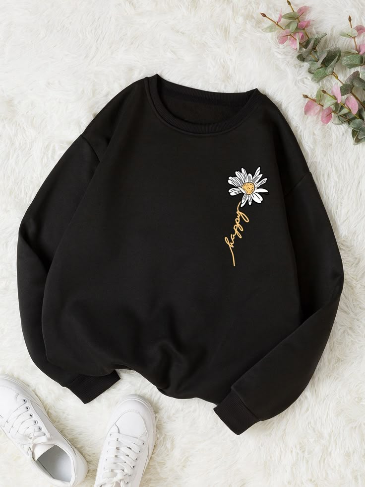 Happy Sweatshirt - Black