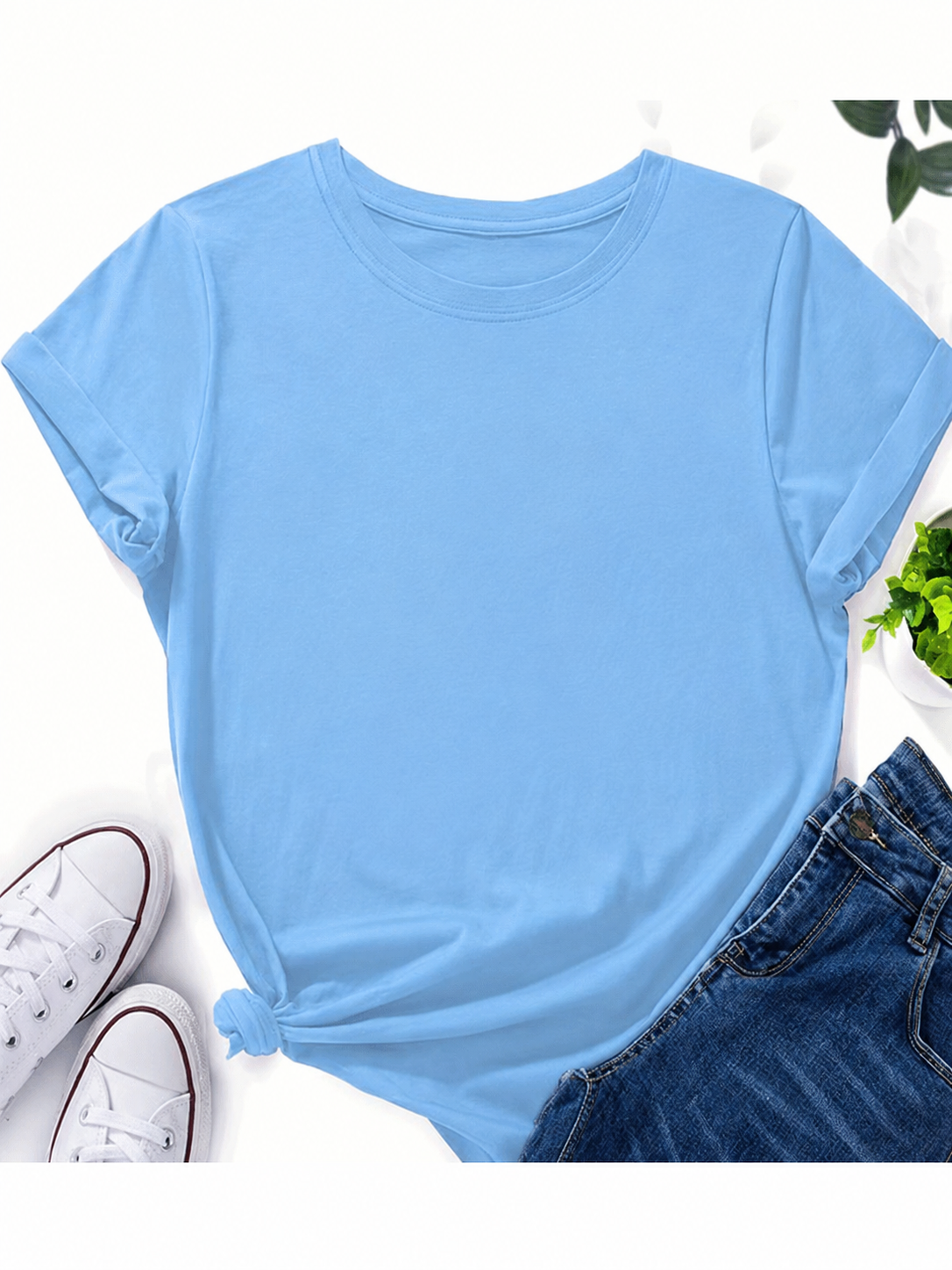 Sky Blue Basic Tshirt