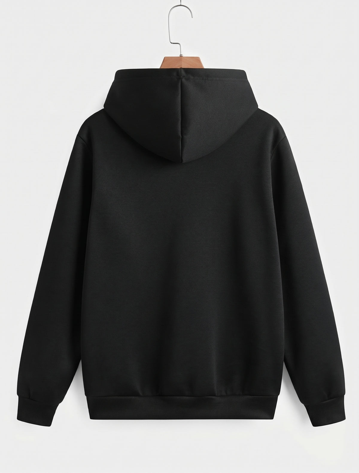 Unsorted White Puffed Hoodie - Black