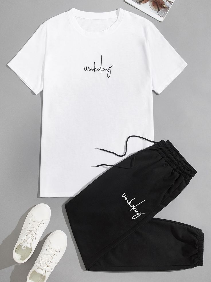 Workday Tracksuit - White/Black