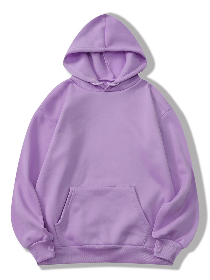 Plain Basic Hoodie - Lilac