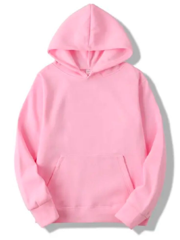 Plain Basic Hoodie - Pink