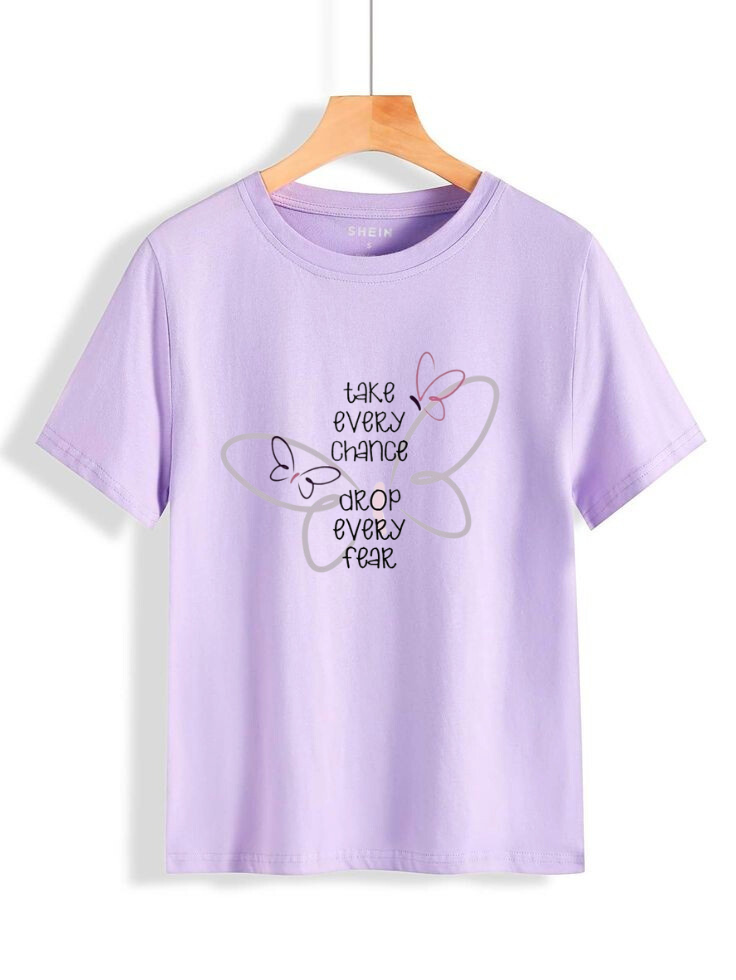 Take Every Chance Tshirt - Lilac