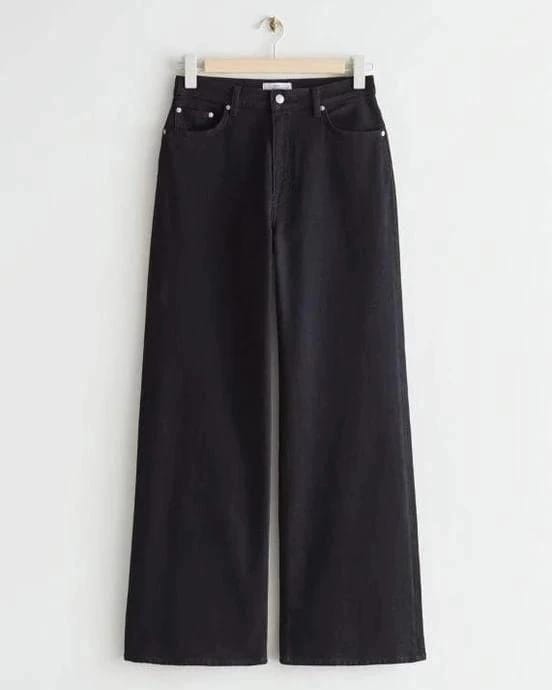Wide Leg Jeans - Black
