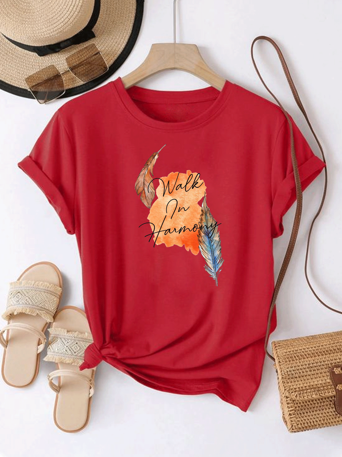 Live In Harmony Red Tshirt