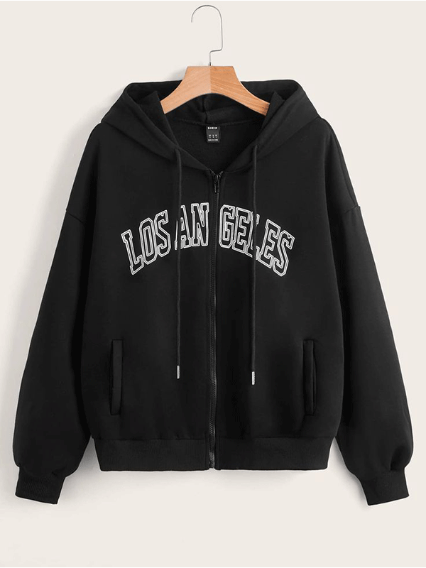Los Angeles Zipper - Black