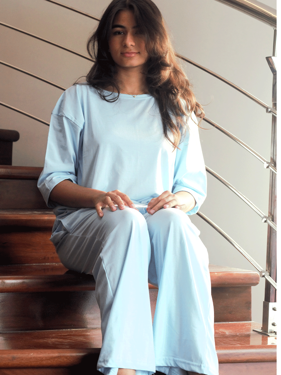 Sky Blue Basic Coord Set