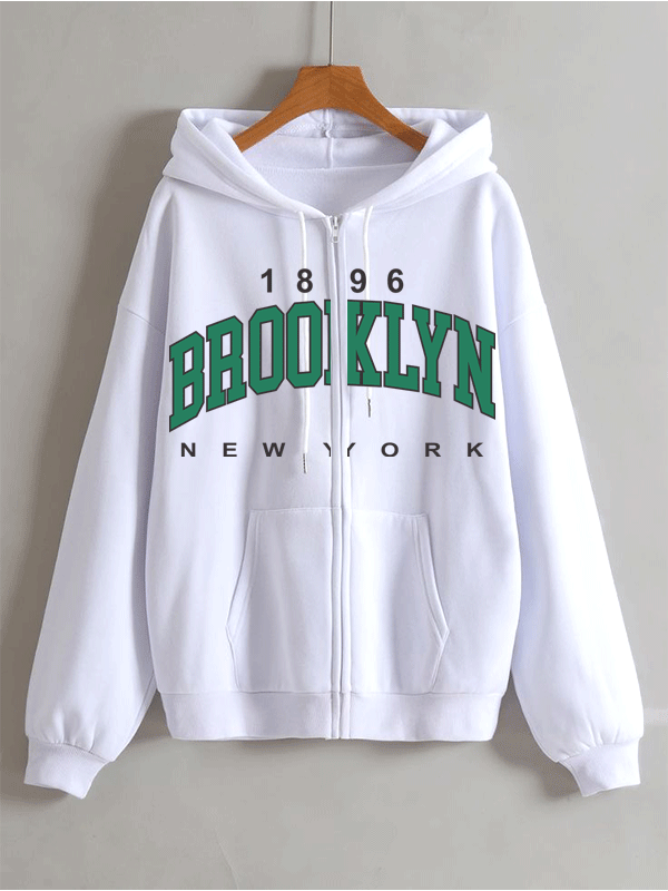 Brooklyn Zipper - White