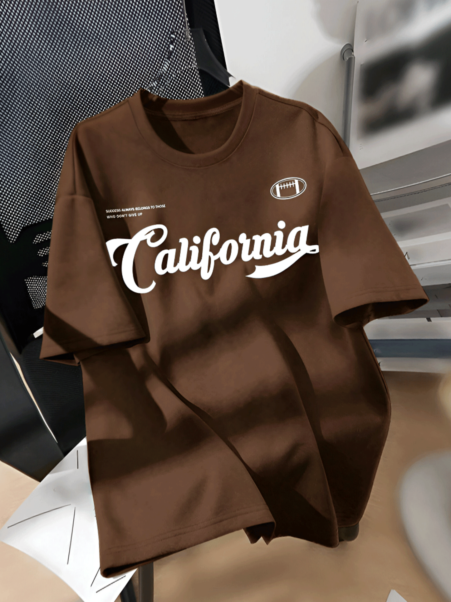 California Oversized Tshirt - Brown