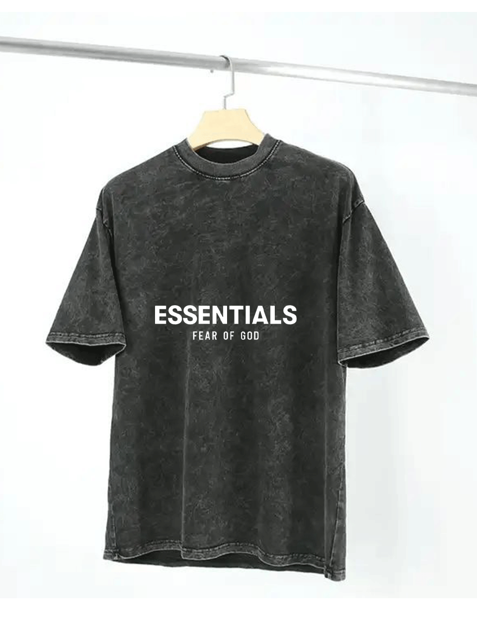 Essentials Acid Wash Grey Tshirt