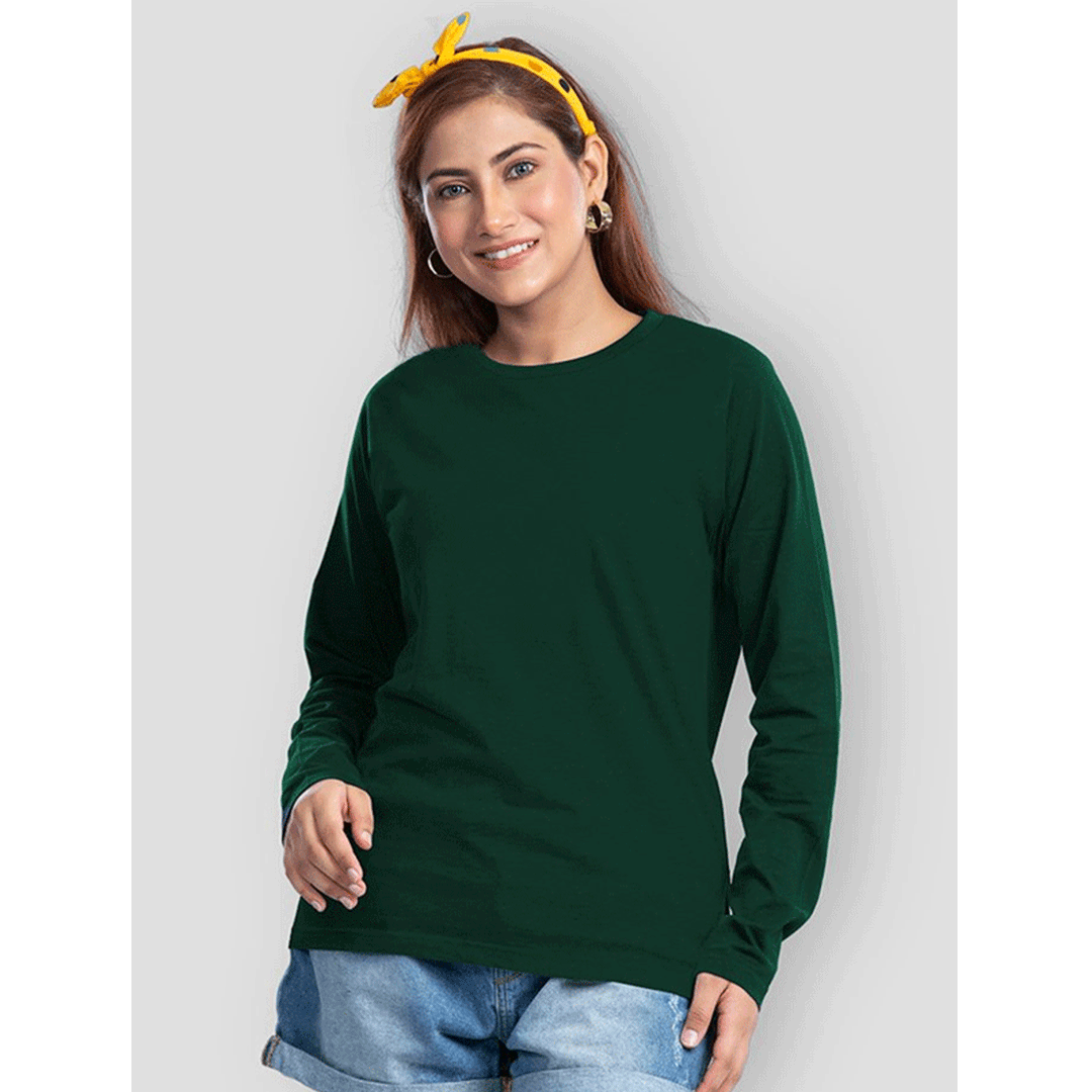 Green Full Sleeve Tshirt