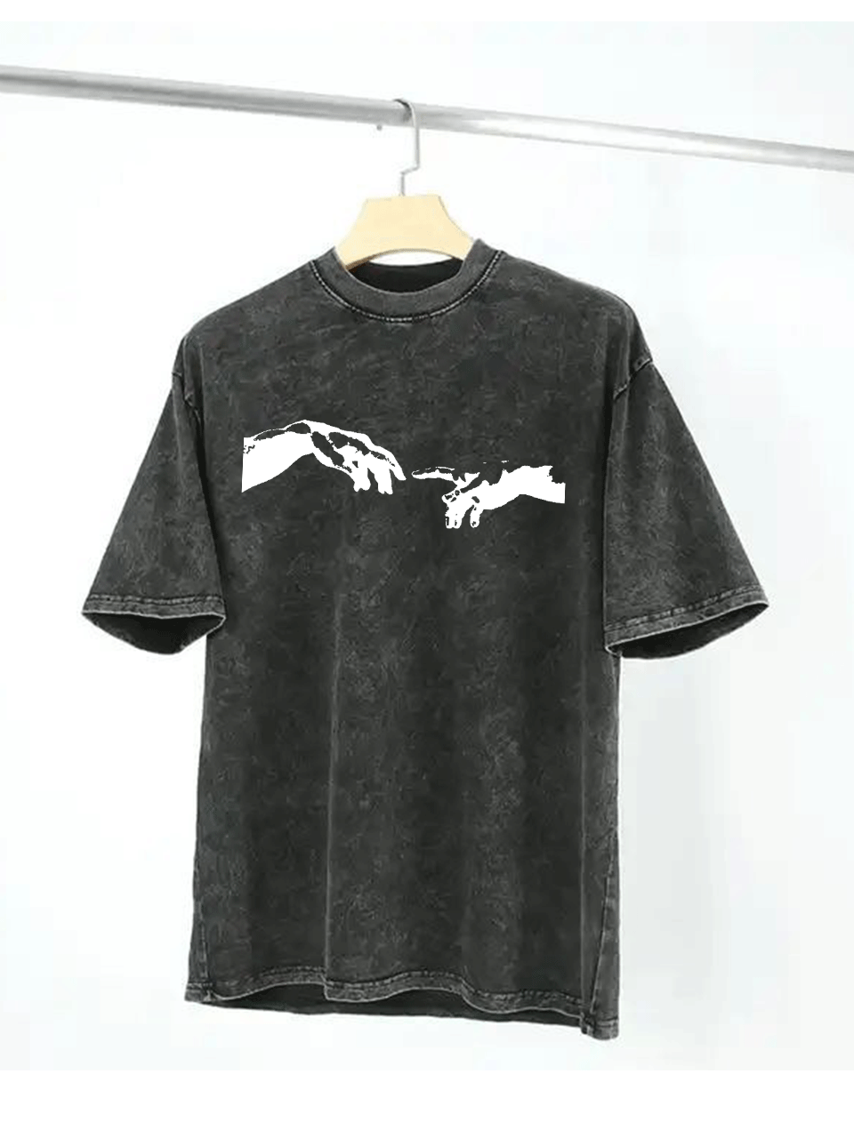 Hands Acid Wash Grey Tshirt