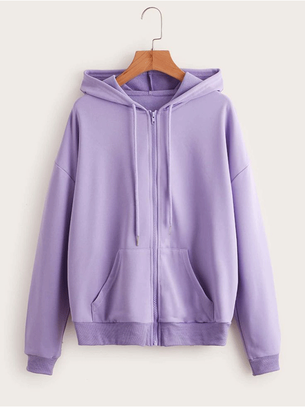 Lilac fleece jacket online