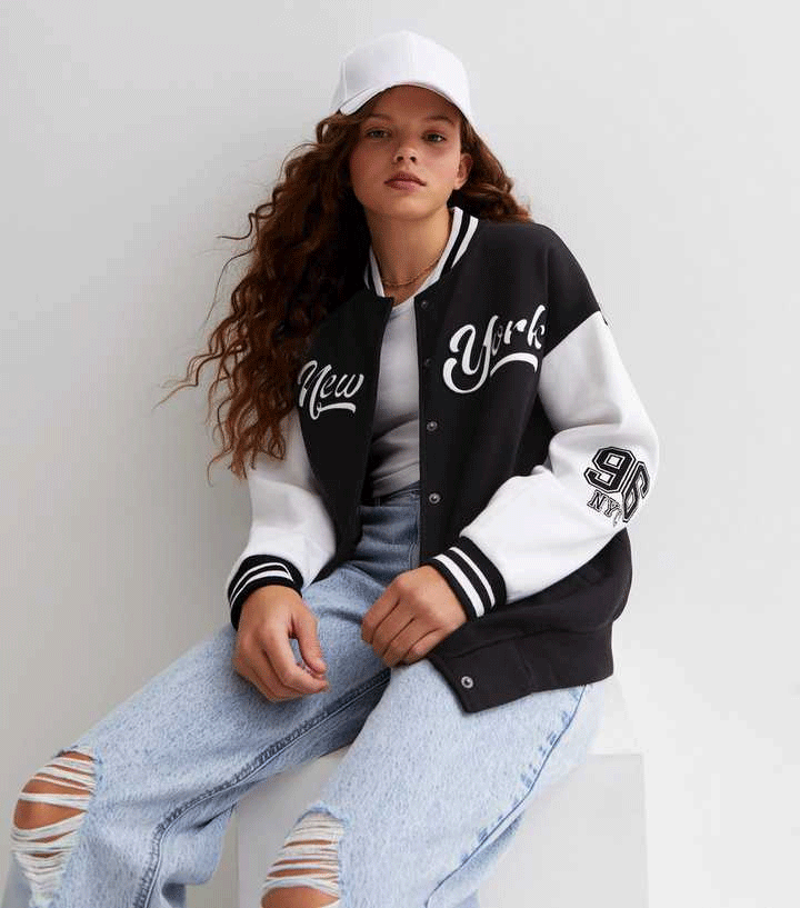 Baseball jacket white sale