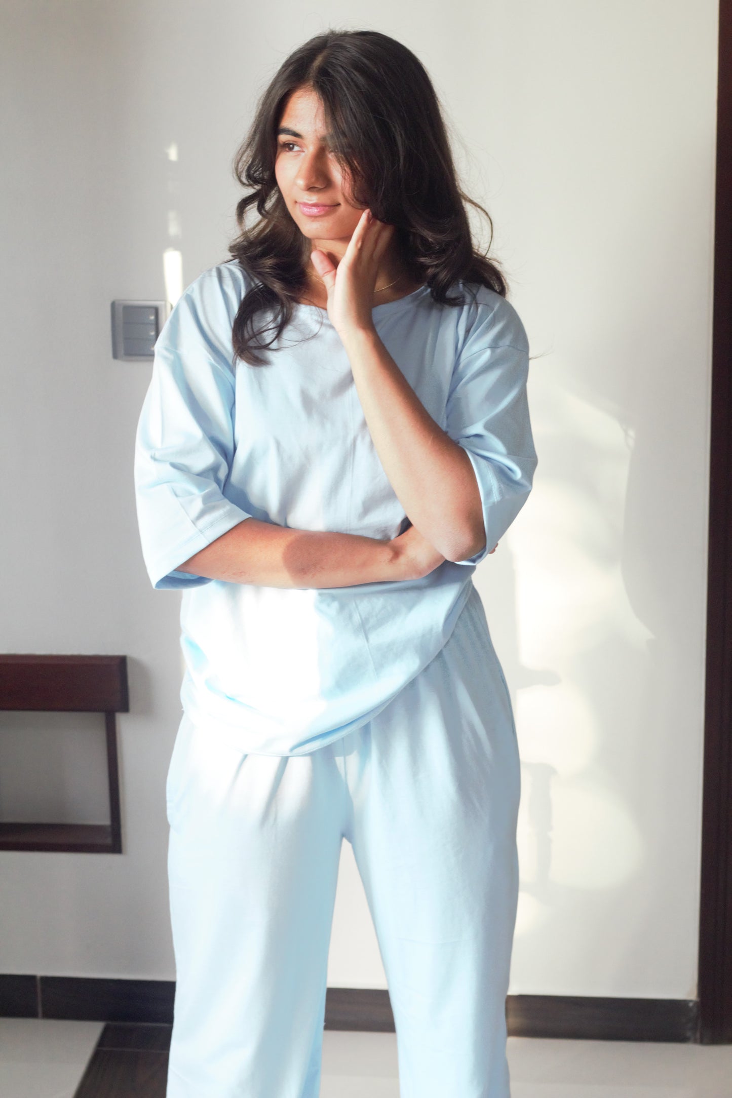 Sky Blue Basic Coord Set