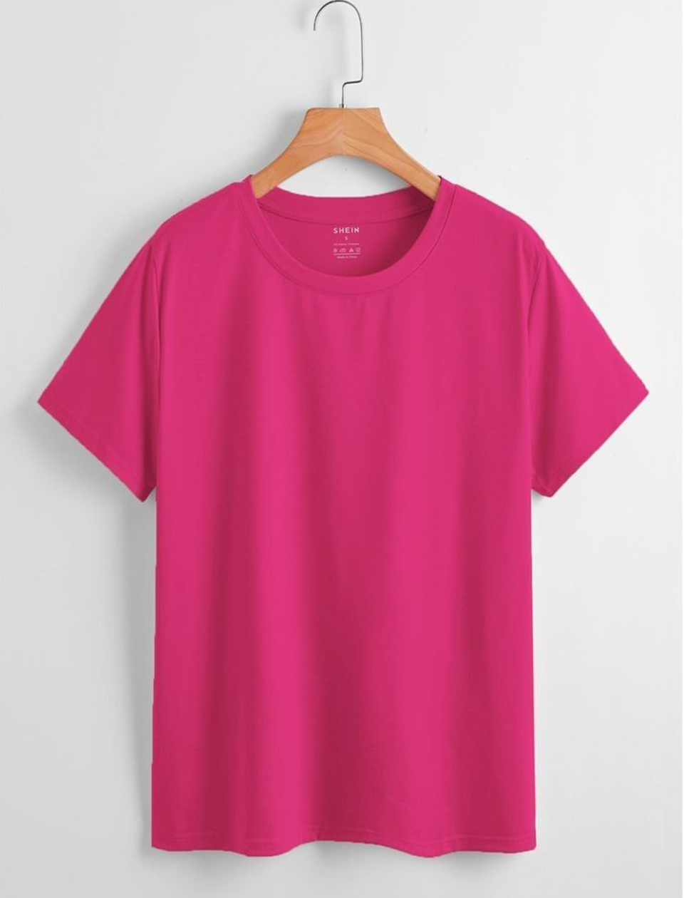 Plain Tshirt Hot Pink