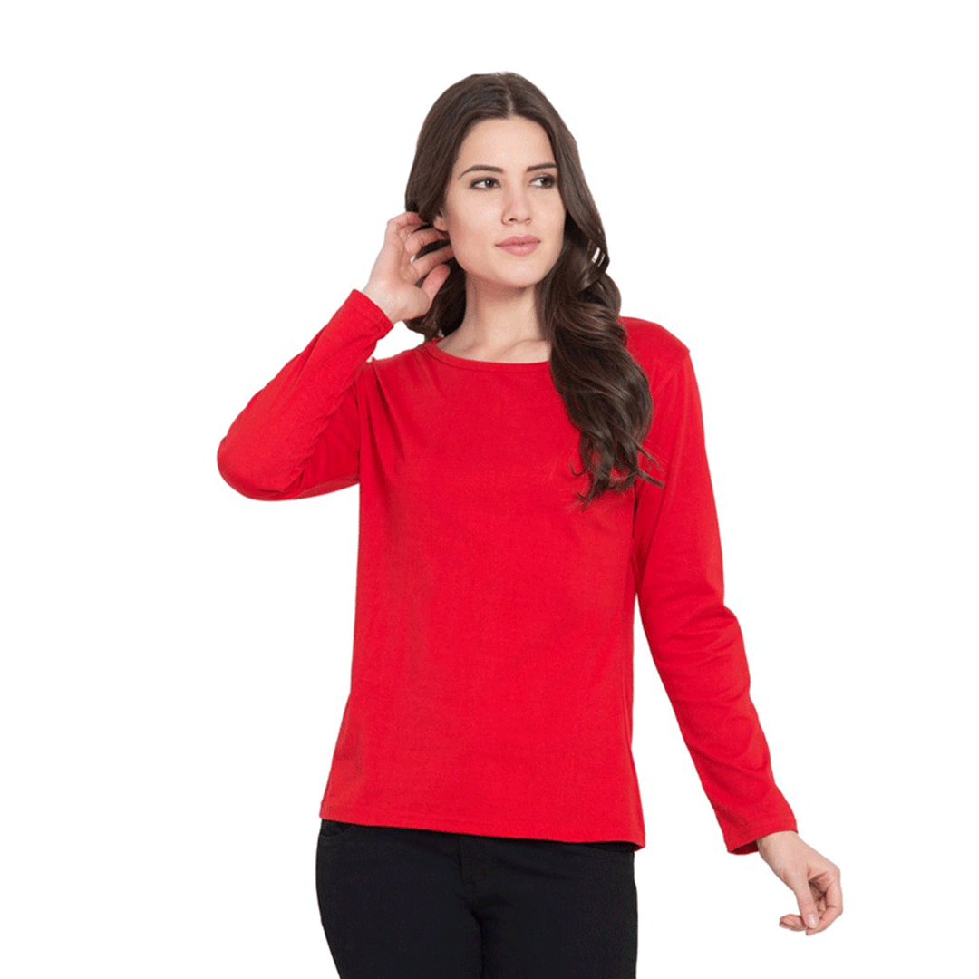 Red Full Sleeve Tshirt