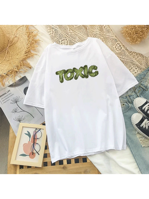 Toxic oversized Tshirt - White