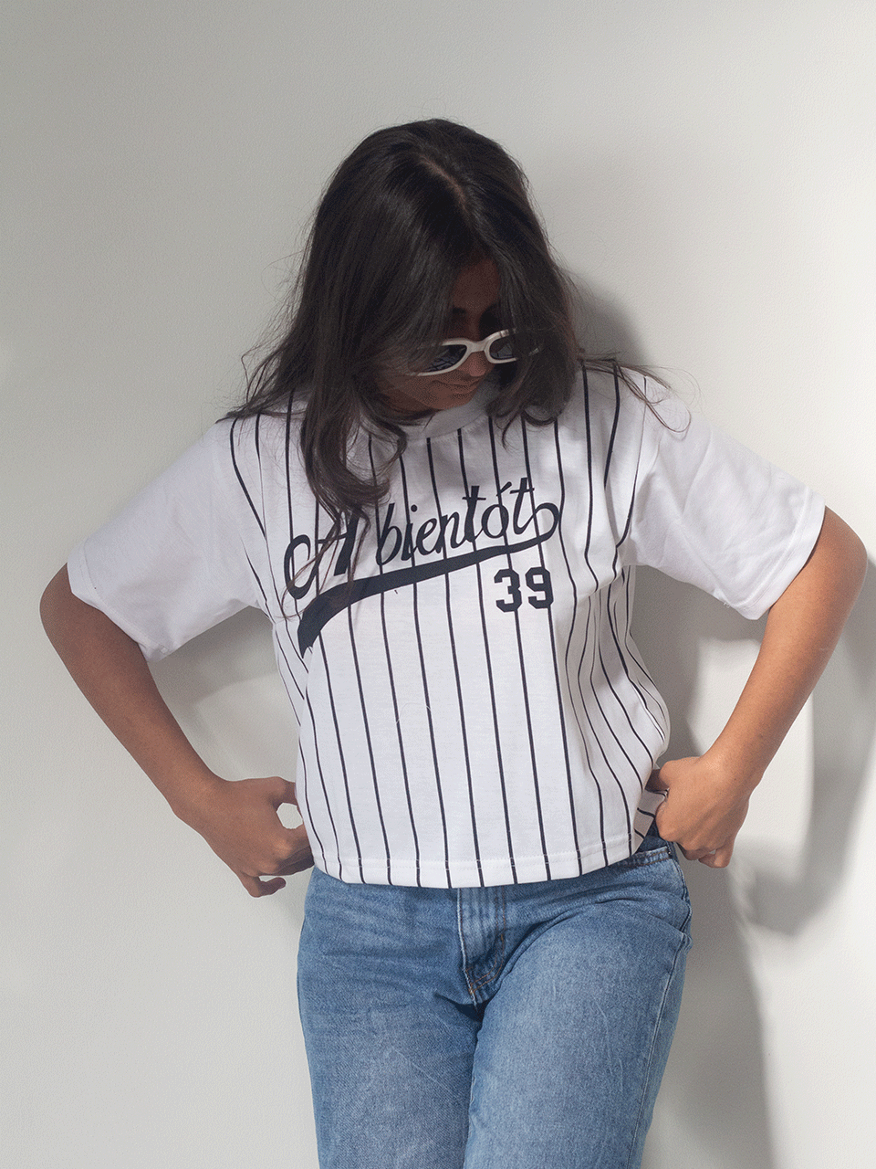 White Abiento 39 Crop Tshirt
