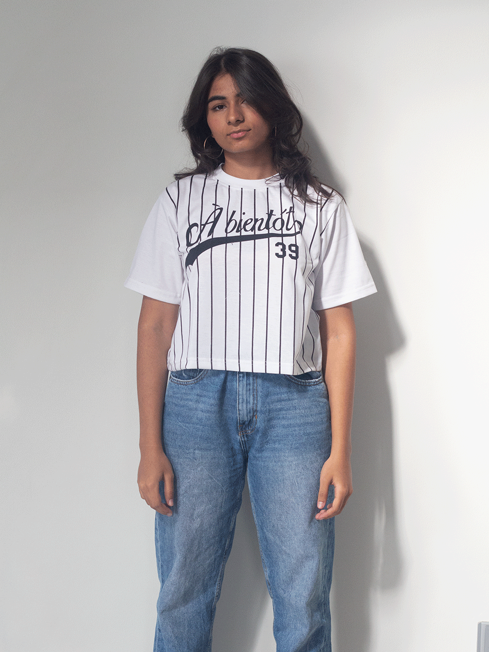 White Abiento 39 Crop Tshirt