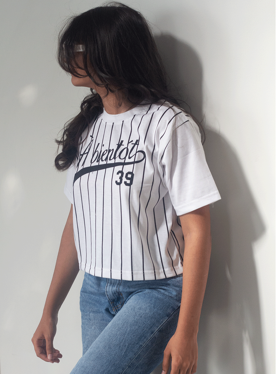 White Abiento 39 Crop Tshirt