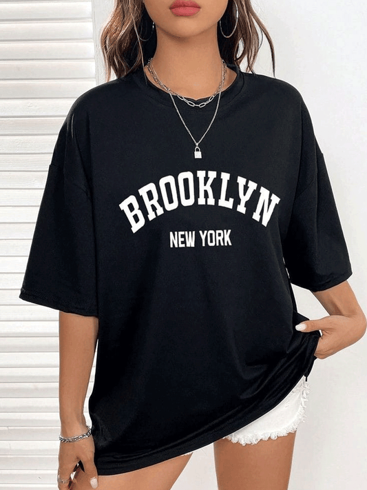 Brooklyn Oversized Tshirt - Black
