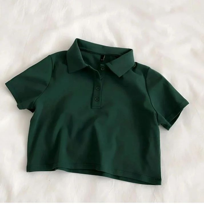 Crop Polo Shirt