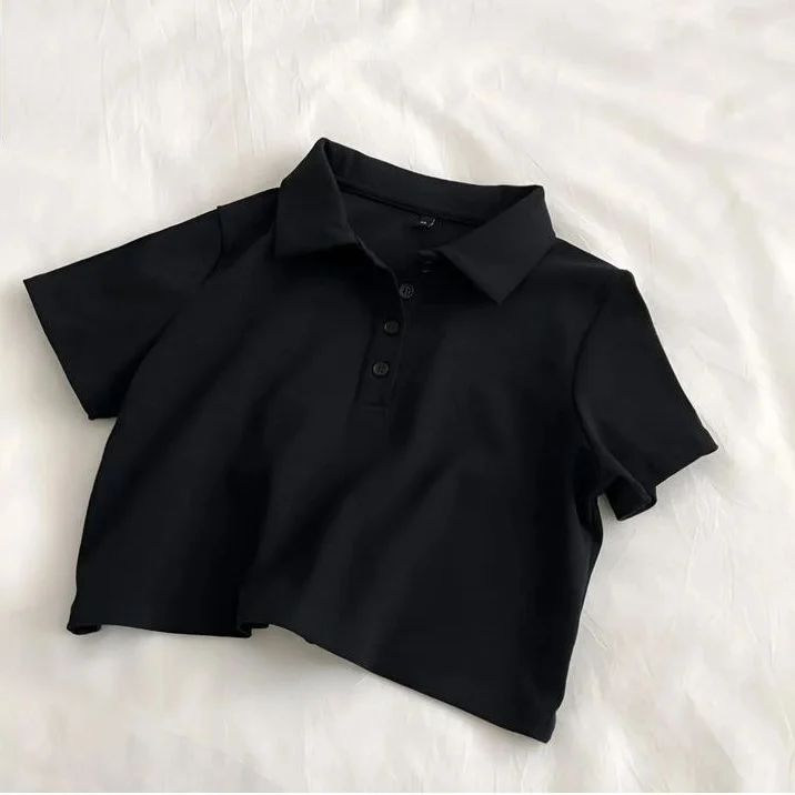 Crop Polo Shirt