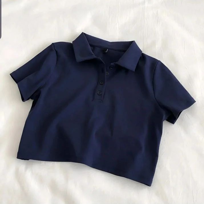 Crop Polo Shirt