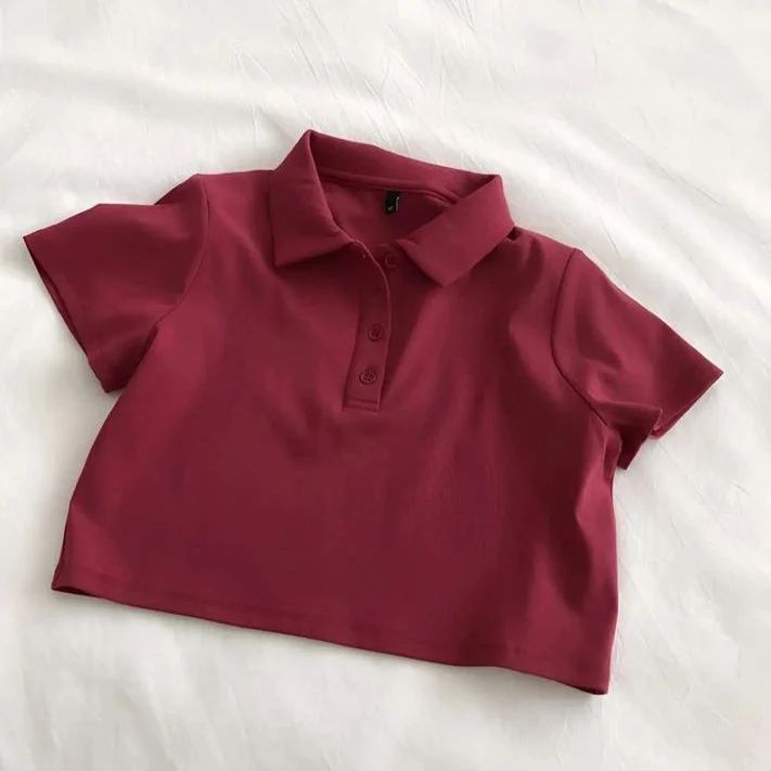 Crop Polo Shirt