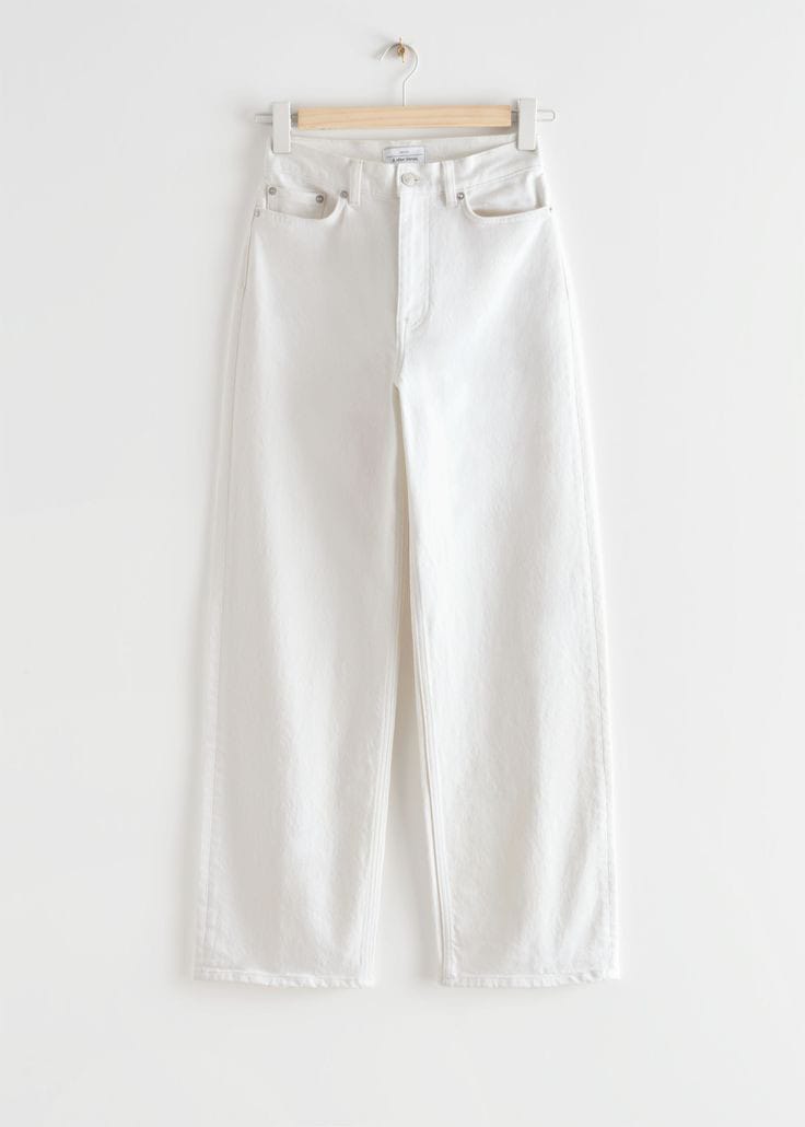 Wide Leg Jeans - White