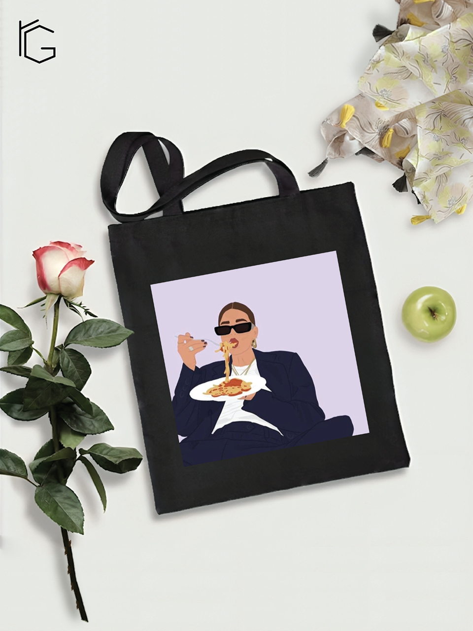 Foodie Tote Bag - Black