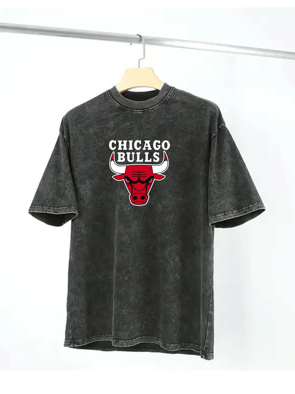 Bulls Acid Wash Grey Tshirt