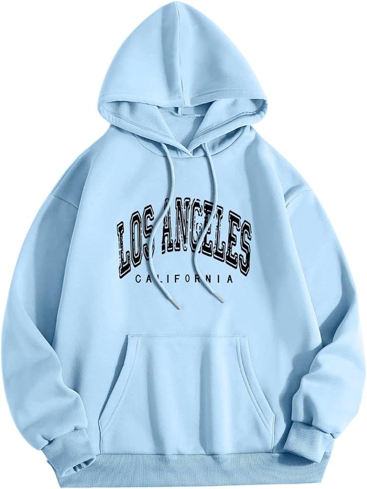 Los Angeles Hoodie - Sky Blue