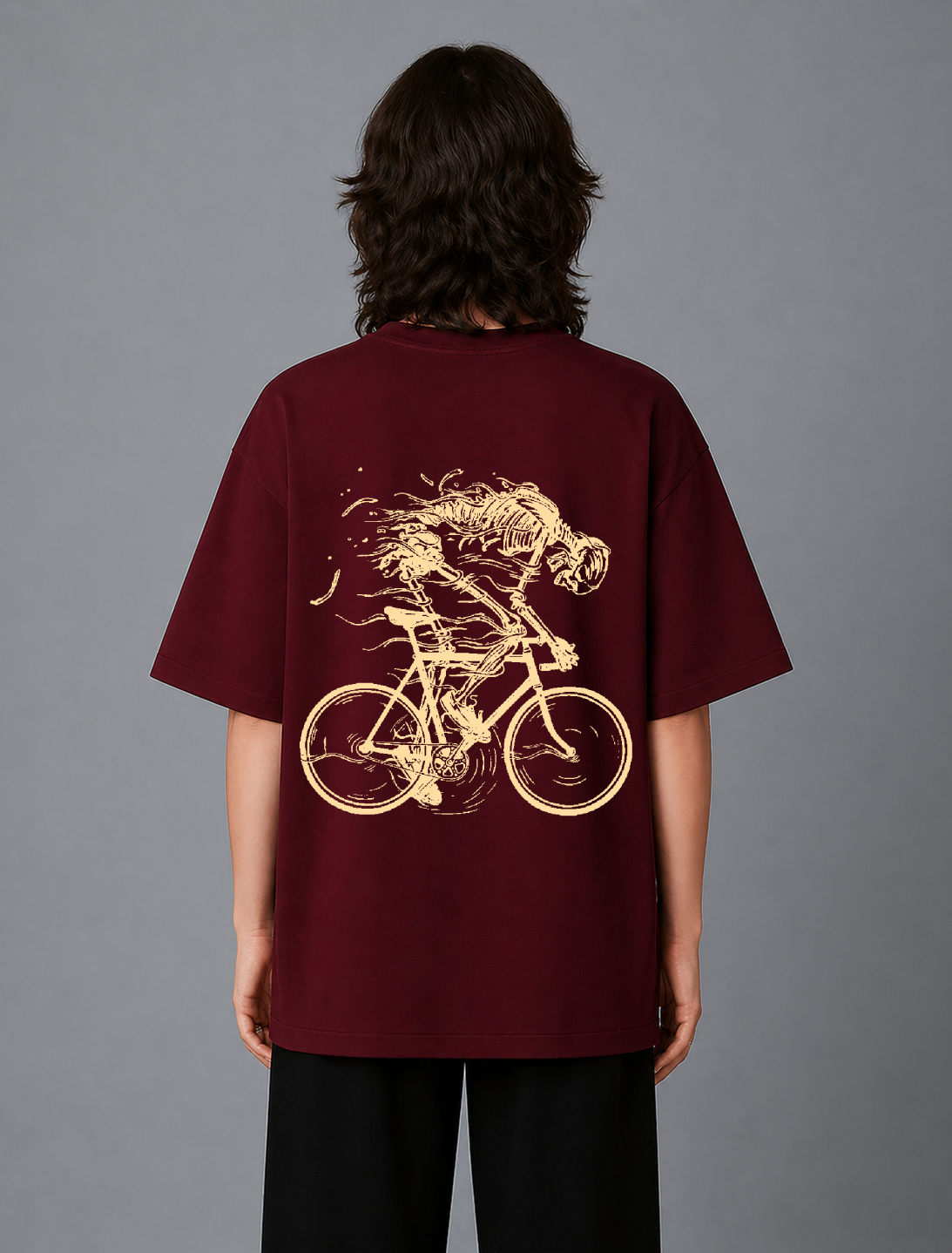 Ride Out Oversized Tshirt - Maroon