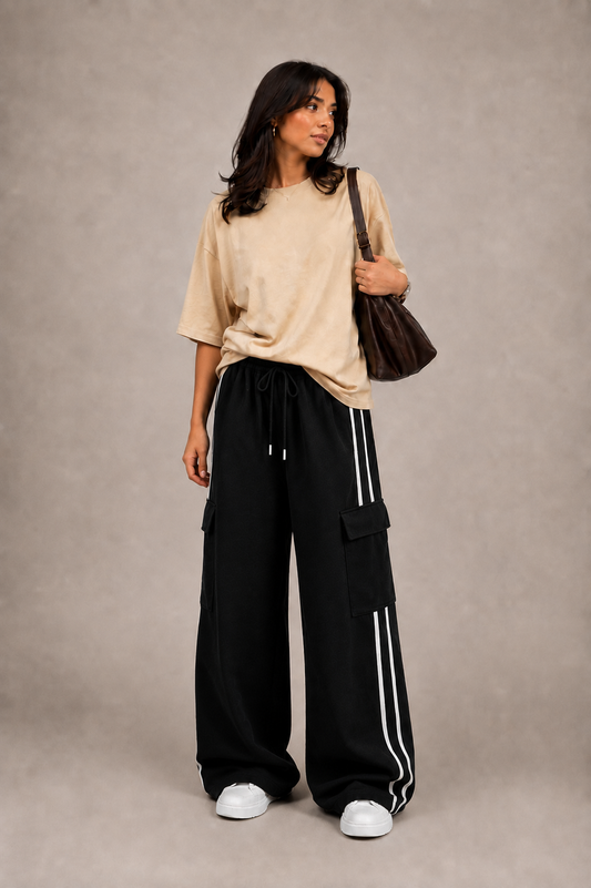 Oversized Comfort Matching Set (Cargo & Beige)