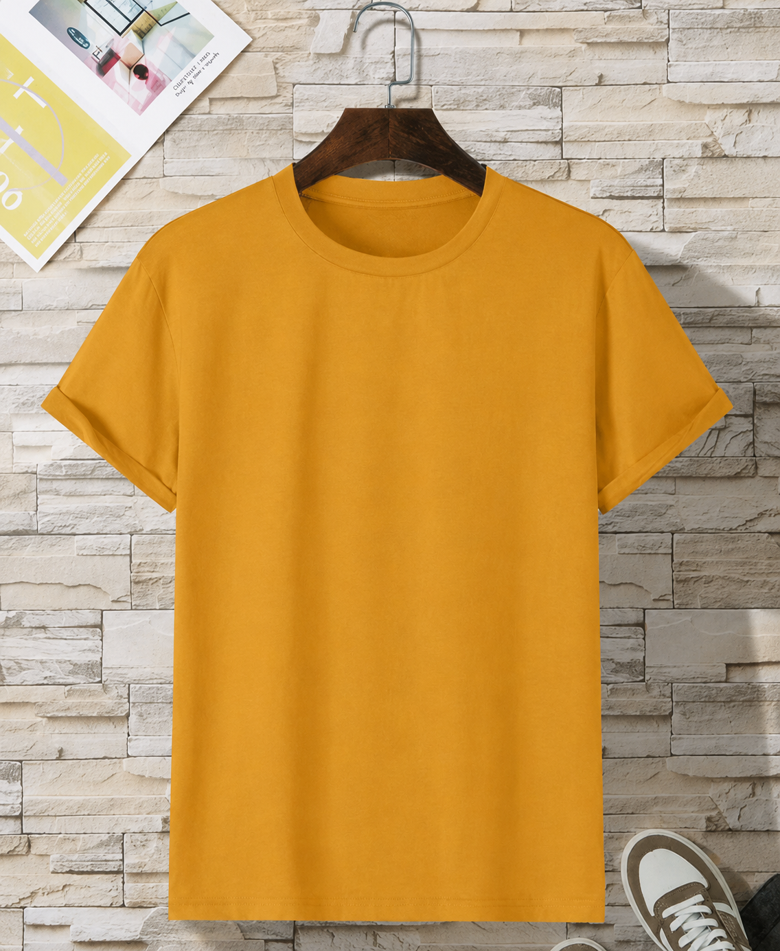 Mustard Yellow Basic Tshirt