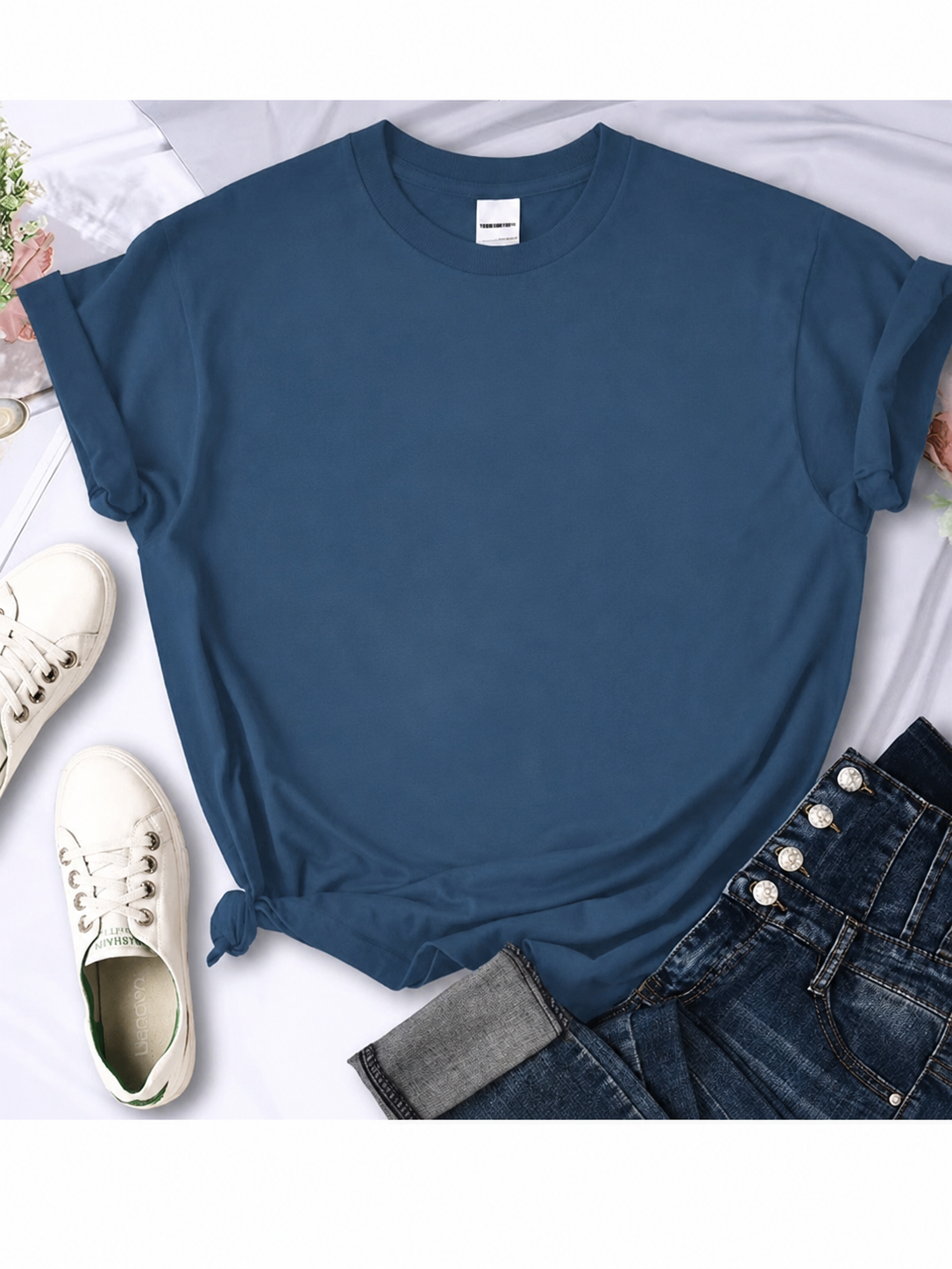 Petroleum Blue Basic Tshirt