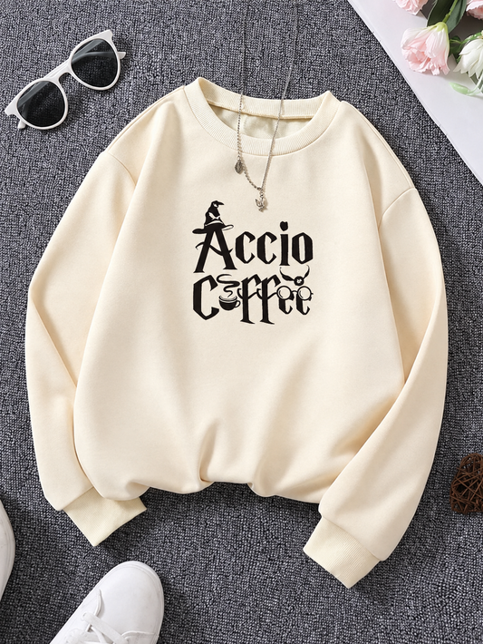 Accio Coffee Sweatshirt - Cream