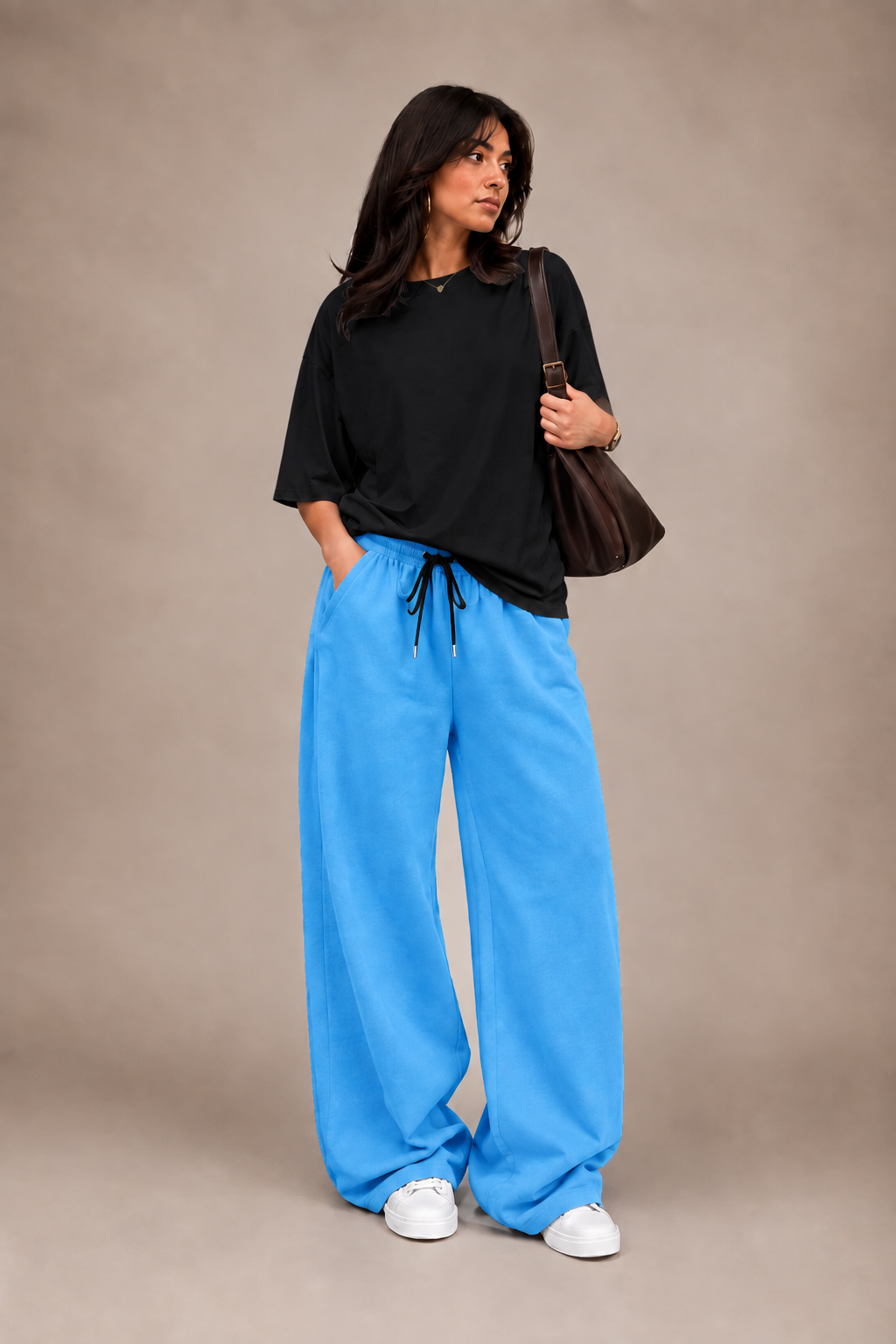 Oversized Comfort Matching Set (Blue & Black)
