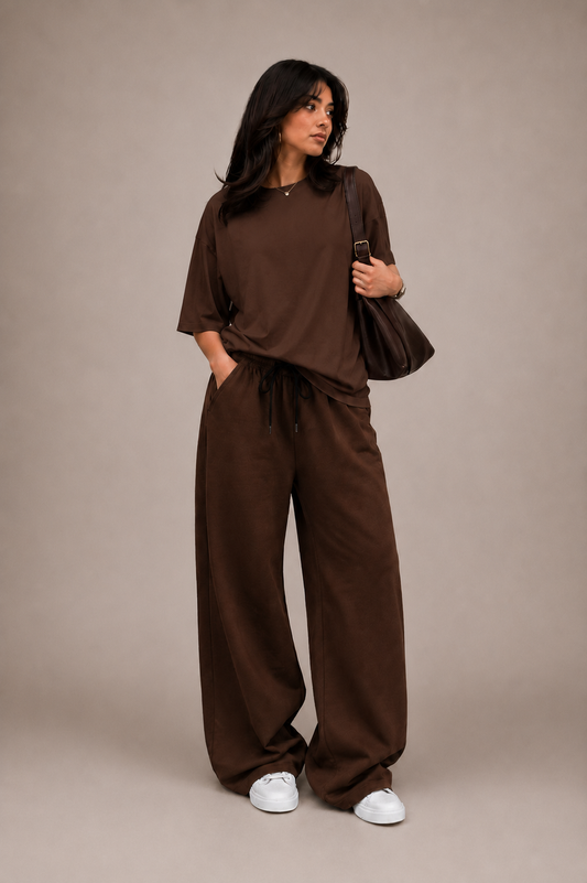 Oversized Comfort Matching Set (Brown & Brown)