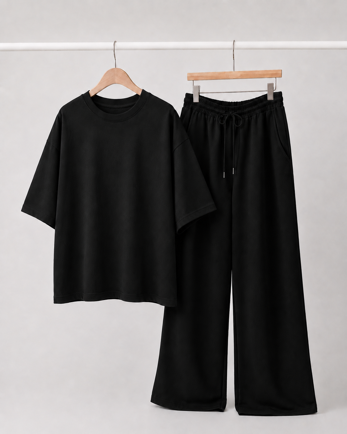 Oversized Comfort Matching Set (Black & Black)