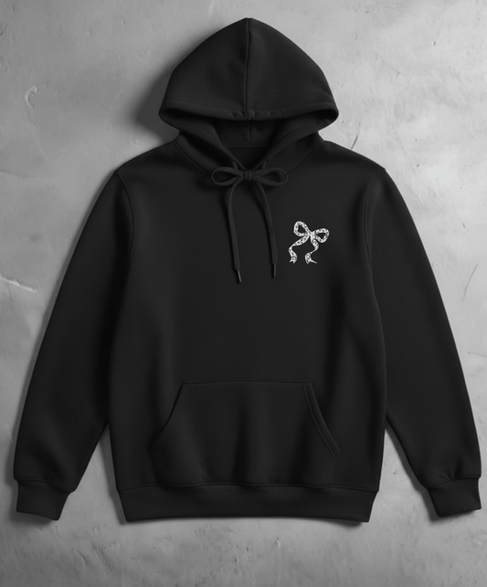 Bow Black Hoodie