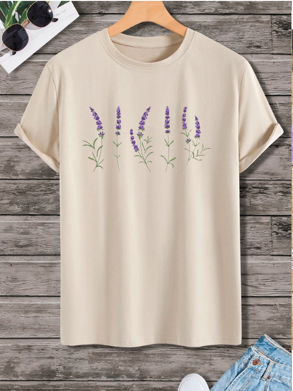 Lavender Vines Tshirt - Skin