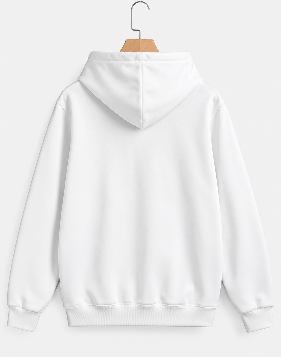 Unsorted White Puffed Hoodie - White