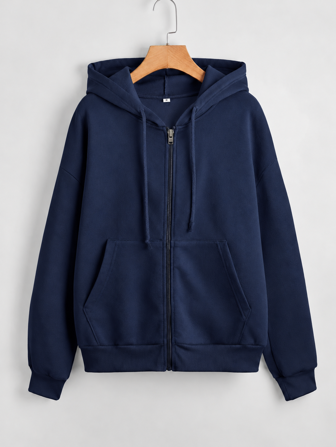 Zipper Hoodie Jacket - Navy
