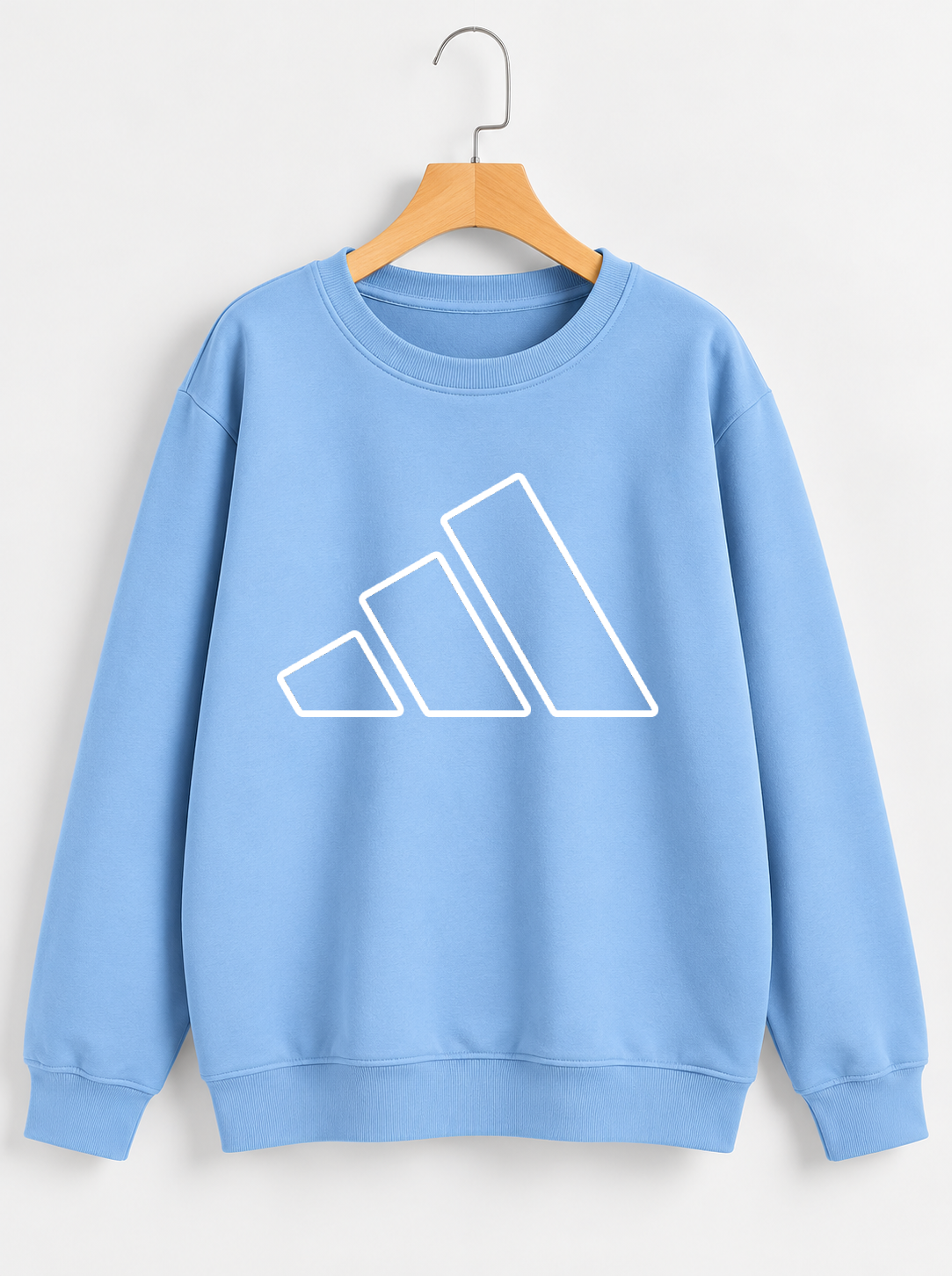 Logo Outline Sweatshirt - Sky Blue