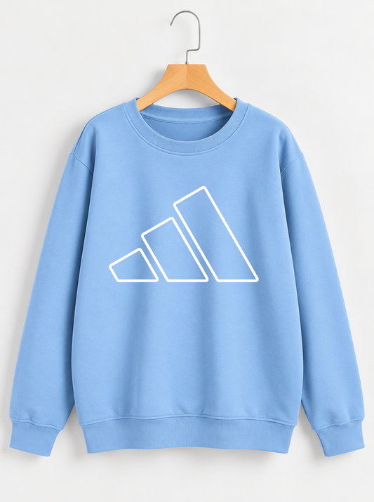 Logo Outline Sweatshirt - Sky Blue