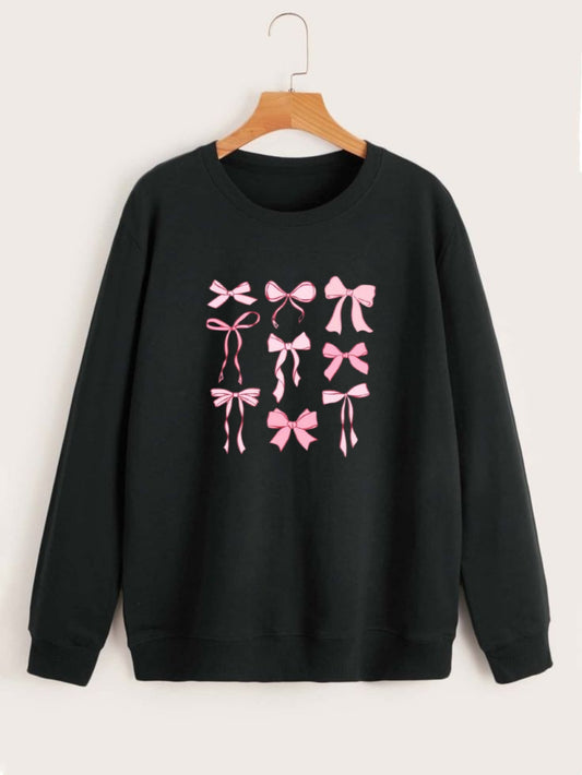 Bows Sweatshirt - black