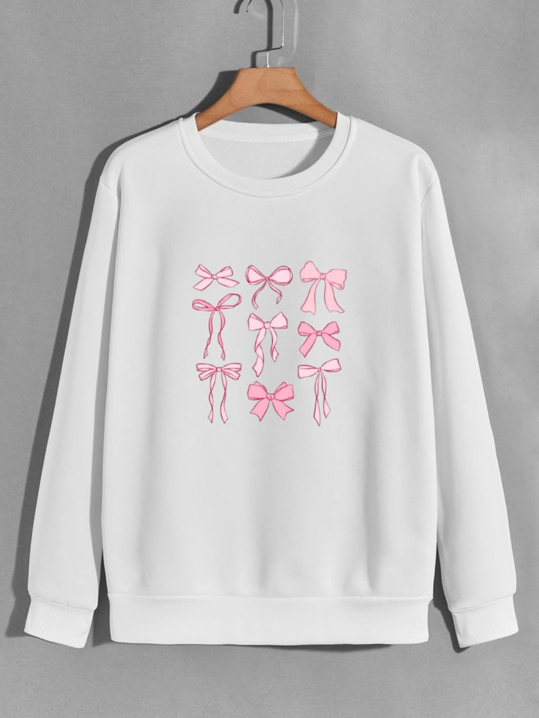 Bows Sweatshirt - White